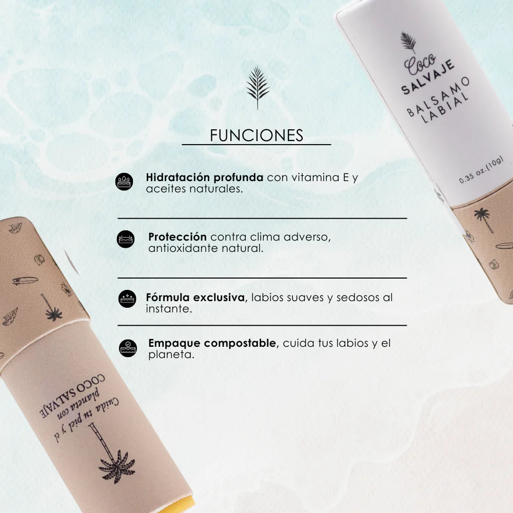Bálsamo Labial - Coco Salvaje