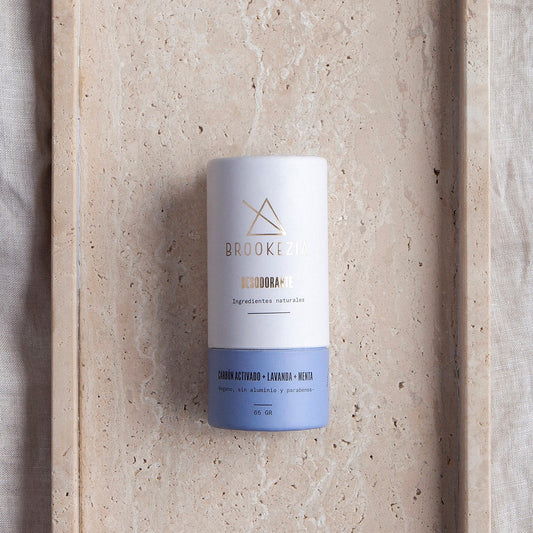 Desodorante en Barra - Carbón Activado, Lavanda, Menta (65g)