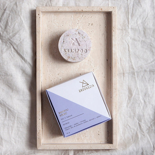 Shampoo Sólido Refresh - Manzanilla, Jojoba (Cuero Cabelludo Sensible o Normal)(80g)