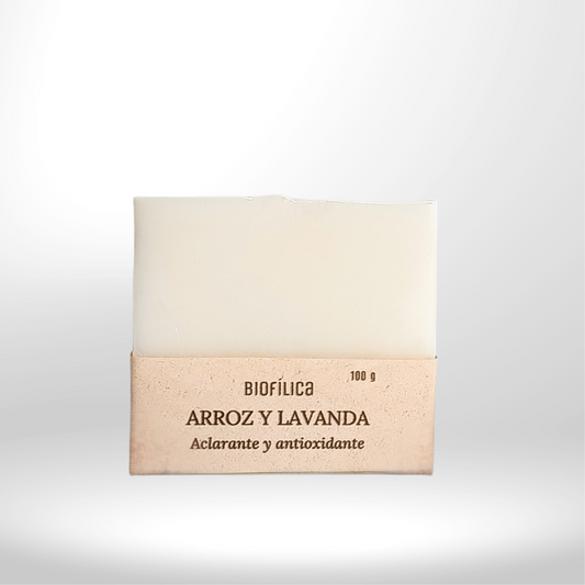 Jabón Facial y Corporal - Arroz y Lavanda