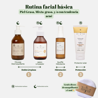Rutina Básica - Piel Grasa, Mixta-grasa y/o con tendencia acné