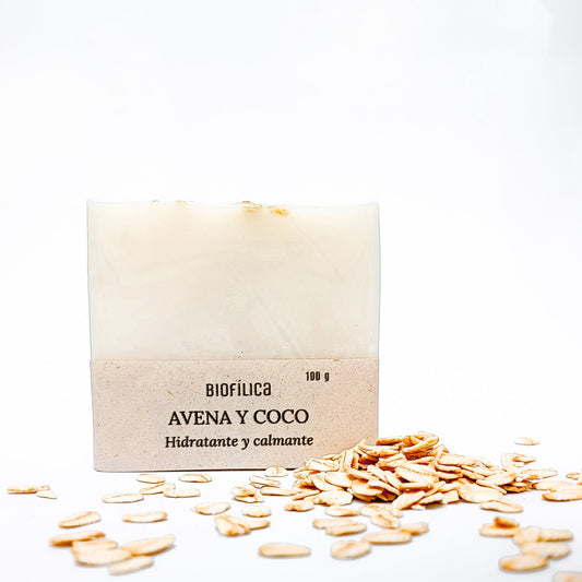 Jabón Facial y Corporal - Avena y Coco