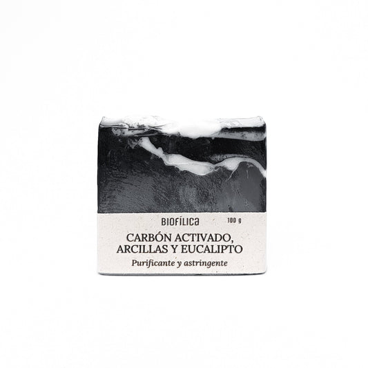Jabón Facial y Corporal - Carbón Activado y Eucalipto