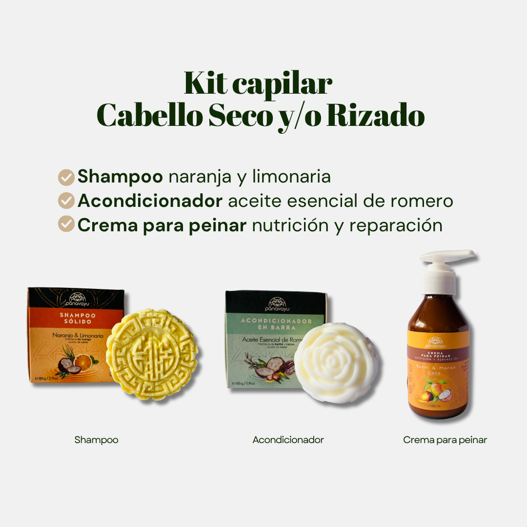 Kit Capilar Natural 🌱 (Cabello Seco y/o Rizado)